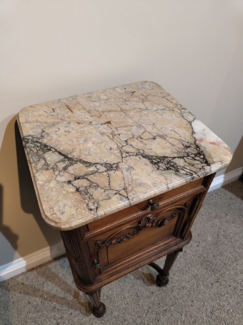 ANTIQUE BEDSIDE CABINET - ADDITIONAL PHOTO 7