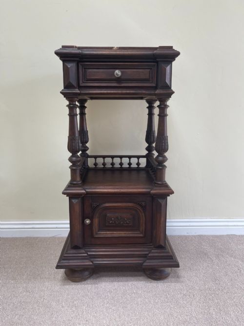 antique bedside cabinet - CATEGORY: ANTIQUE CABINETS - DATED 1900