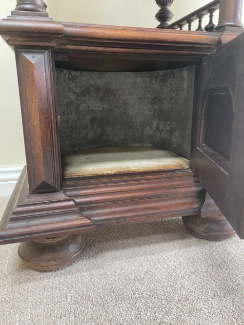 ANTIQUE BEDSIDE CABINET - ADDITIONAL PHOTO 2