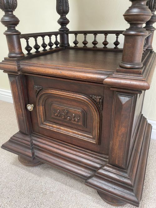 ANTIQUE BEDSIDE CABINET - ADDITIONAL PHOTO 6