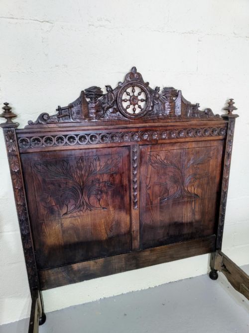 ANTIQUE DOUBLE BED - ADDITIONAL PHOTO 2
