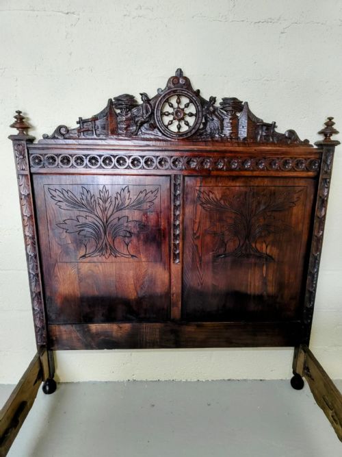ANTIQUE DOUBLE BED - ADDITIONAL PHOTO 7