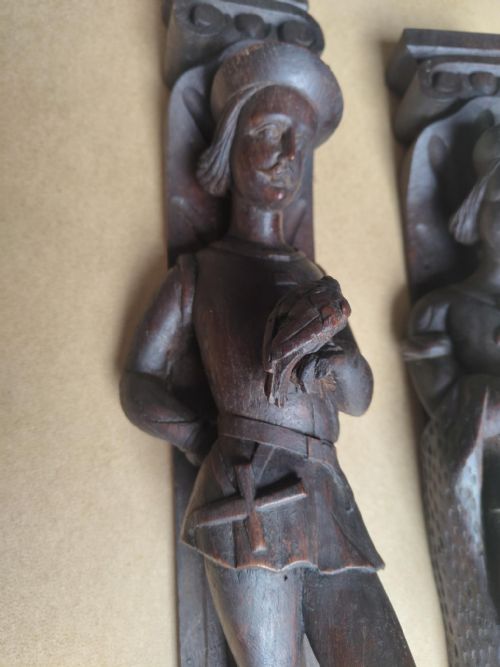 PAIR OF CARVED PANELS - ADDITIONAL PHOTO 4