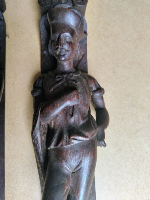 PAIR OF CARVED PANELS - ADDITIONAL PHOTO 7