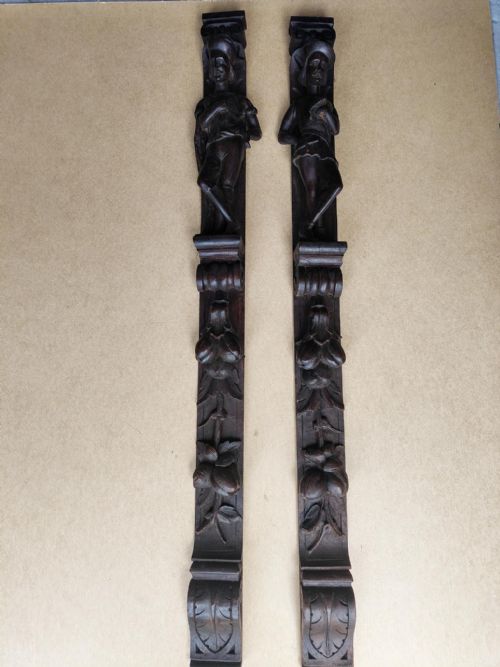 PAIR OF CARVED PANELS - ADDITIONAL PHOTO 8