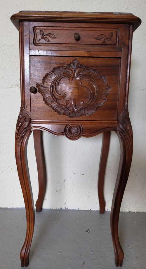 ANTIQUE BEDSIDE CABINET - ADDITIONAL PHOTO 2