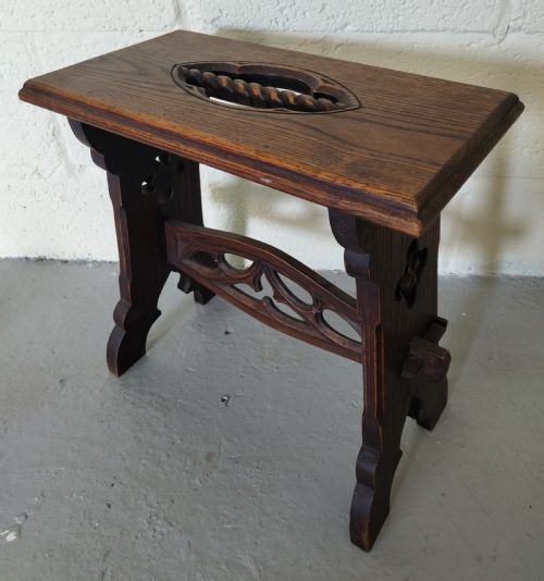 antique stool - CATEGORY: ANTIQUE STOOLS - DATED 1880