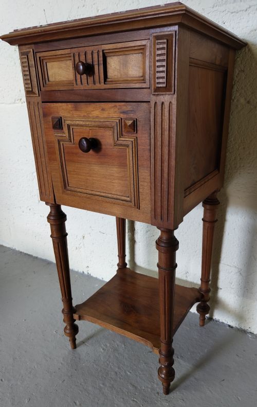 antique french bedside cabinet - CATEGORY: ANTIQUE CABINETS - DATED 1910