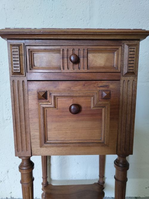 ANTIQUE FRENCH BEDSIDE CABINET - ADDITIONAL PHOTO 2