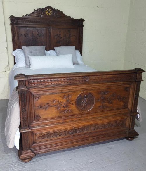 ANTIQUE DOUBLE BED - ADDITIONAL PHOTO 12