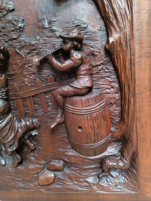 ANTIQUE CARVED PANEL - ADDITIONAL PHOTO 1