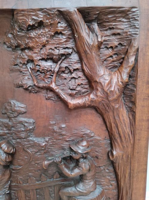 ANTIQUE CARVED PANEL - ADDITIONAL PHOTO 2