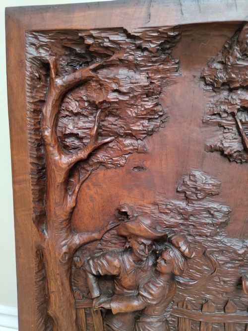 ANTIQUE CARVED PANEL - ADDITIONAL PHOTO 3
