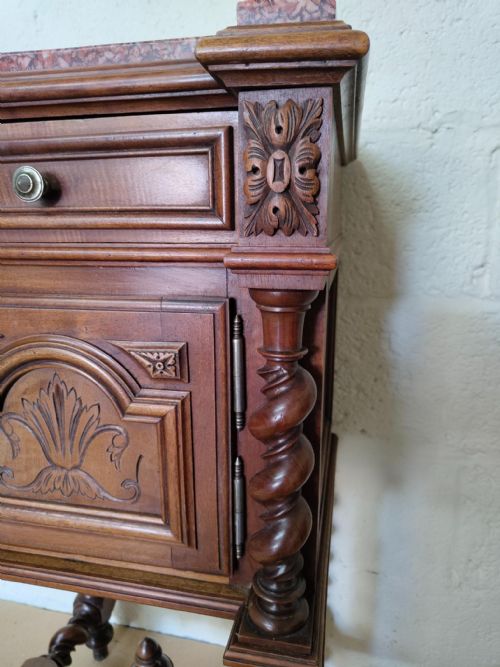 ANTIQUE FRENCH BEDSIDE CABINET - ADDITIONAL PHOTO 12