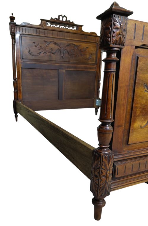 ANTIQUE DOUBLE BED - ADDITIONAL PHOTO 4