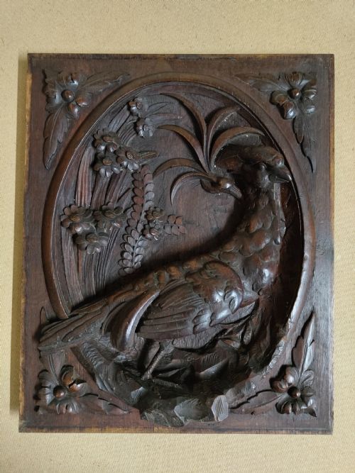 PAIR OF CARVED PANELS