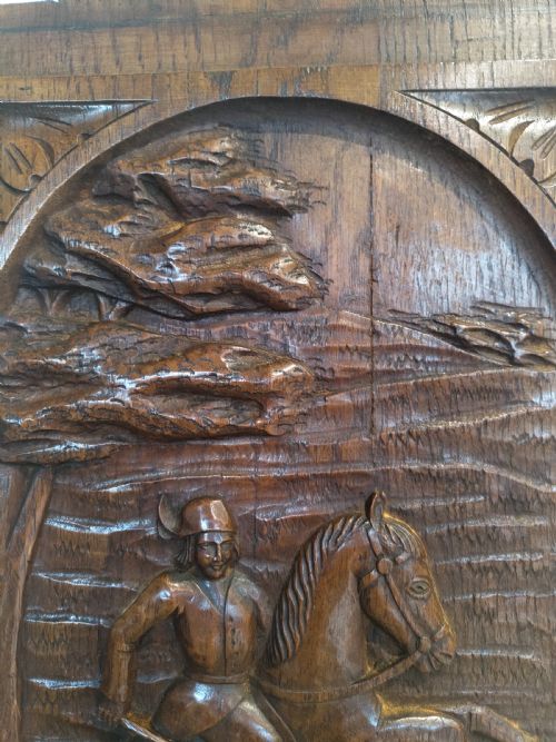 CARVED OAK PANEL - ADDITIONAL PHOTO 1