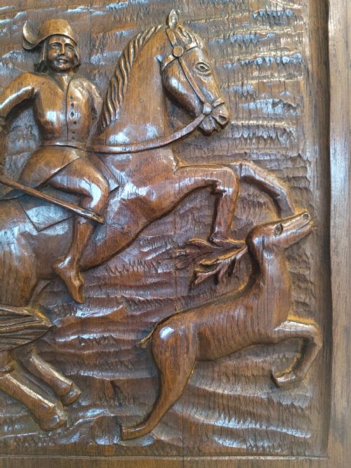 CARVED OAK PANEL - ADDITIONAL PHOTO 2