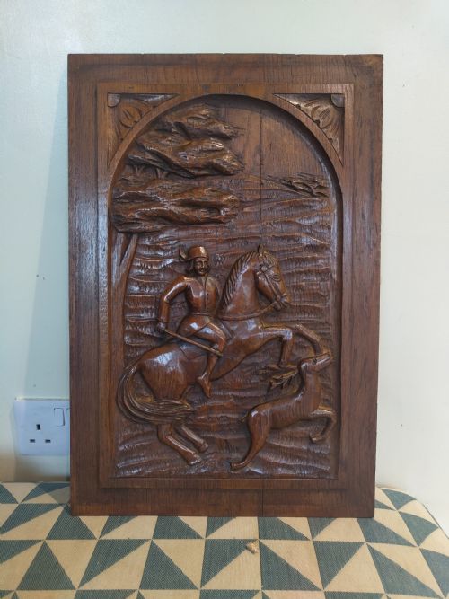 CARVED OAK PANEL - ADDITIONAL PHOTO 4