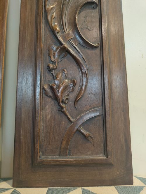 PAIR OF CARVED PANELS - ADDITIONAL PHOTO 3