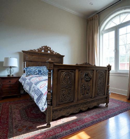 ANTIQUE DOUBLE BED - ADDITIONAL PHOTO 3