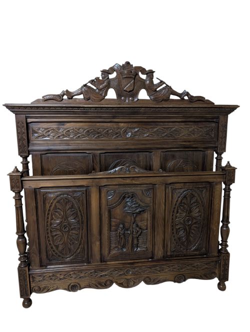 ANTIQUE DOUBLE BED - ADDITIONAL PHOTO 11