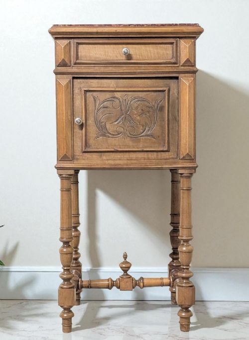 ANTIQUE BEDSIDE CABINET - ADDITIONAL PHOTO 1