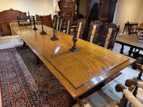 LARGE ANTIQUE DINING TABLE