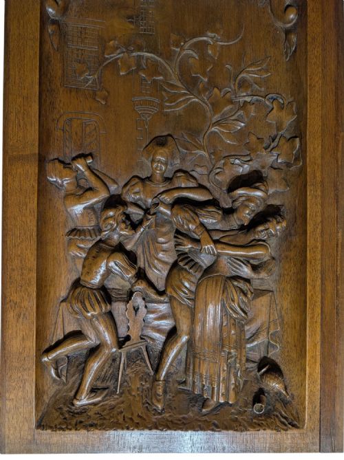 ANTIQUE CARVED PANEL - ADDITIONAL PHOTO 4
