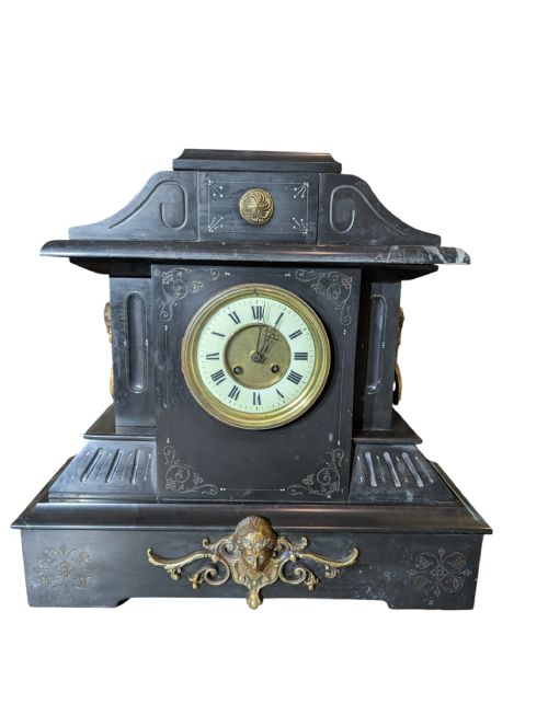 ANTIQUE MARBLE MANTEL CLOCK