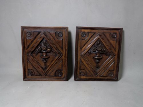 Pair of Carved Panels