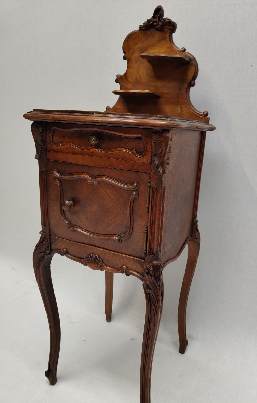 Antique French Bedside cabinet View XII