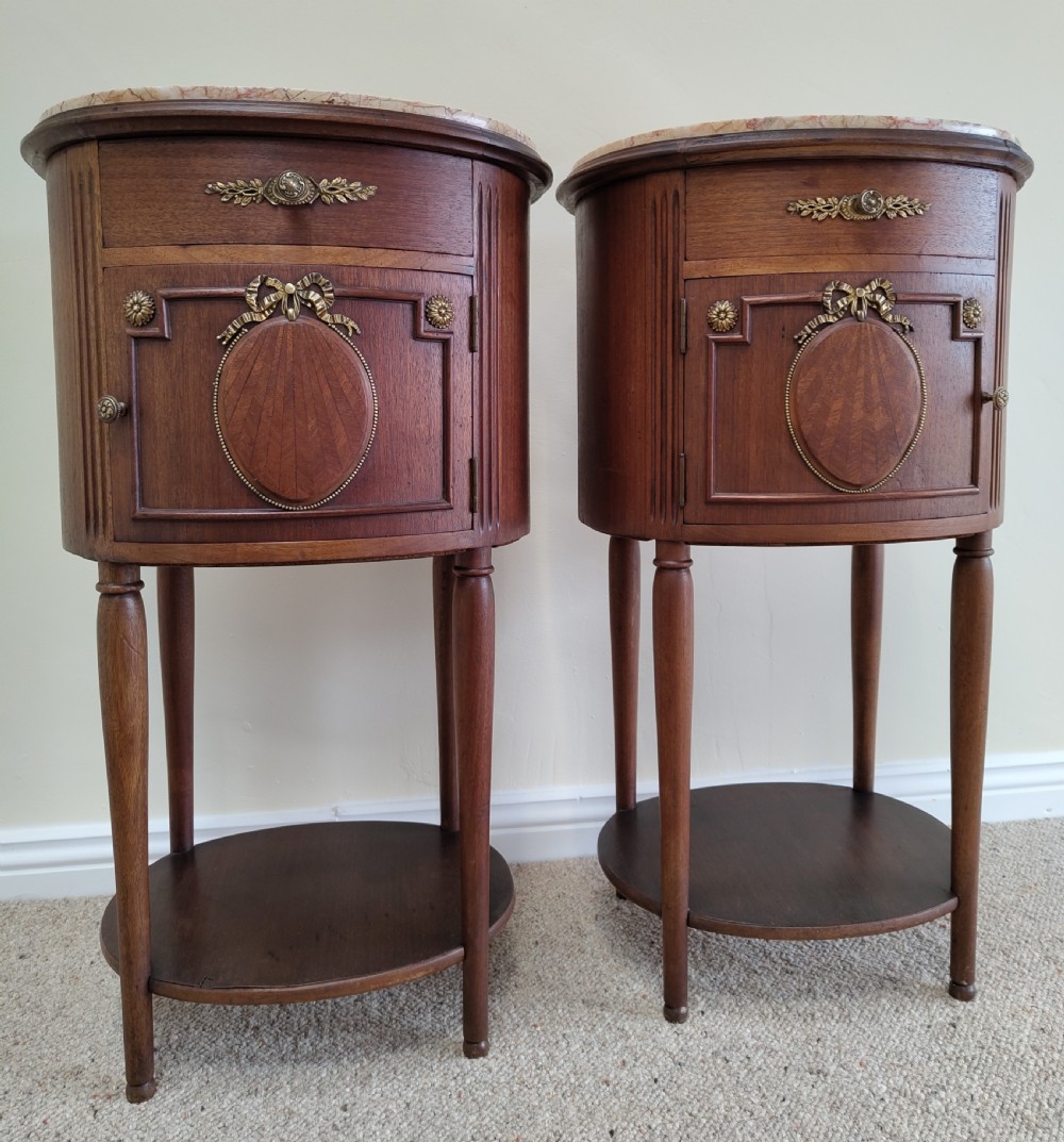 Pair of Antique Bedside Cabinets View II