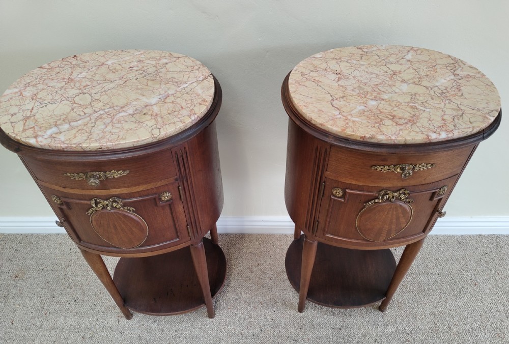 Pair of Antique Bedside Cabinets View IX