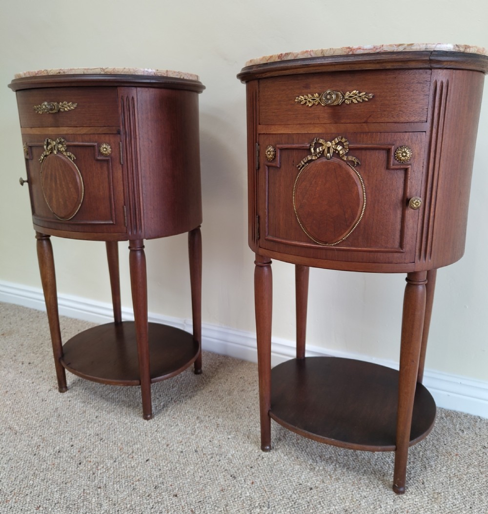 Pair of Antique Bedside Cabinets View X