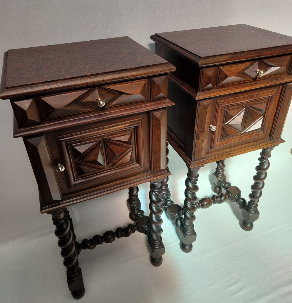 Antique Pair of Bedside cabinets  View X