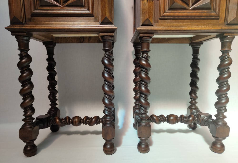 Antique Pair of Bedside cabinets  View XI