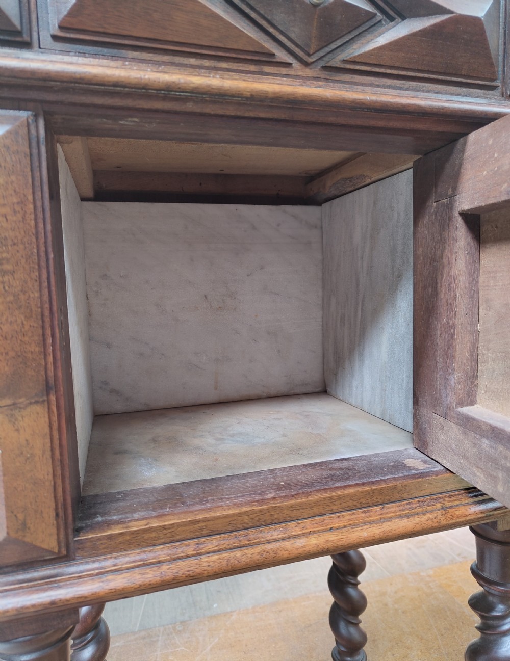 Antique Pair of Bedside cabinets  View XIV
