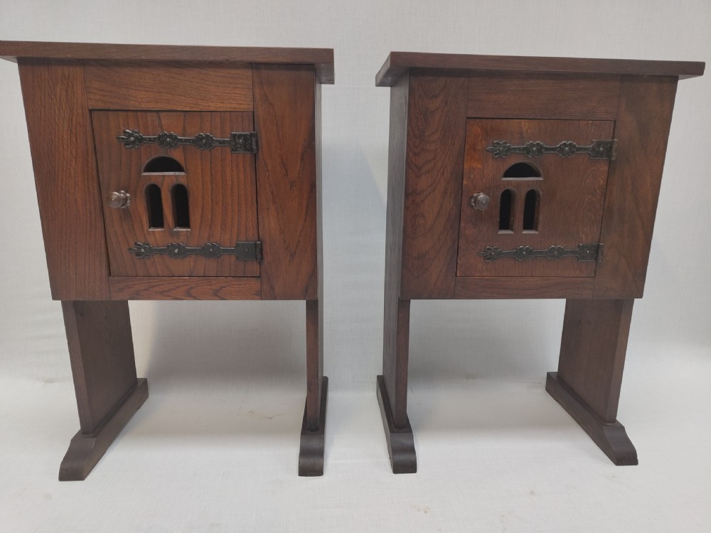 Antique Pair of Bedside Cabinets 