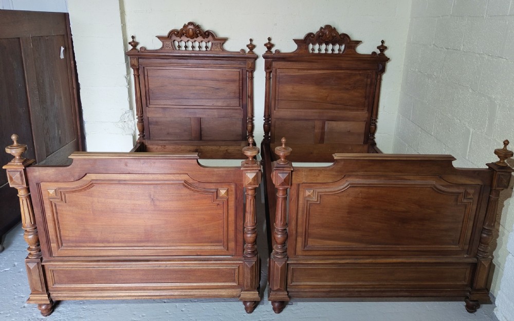 Pair of Antique Beds View V