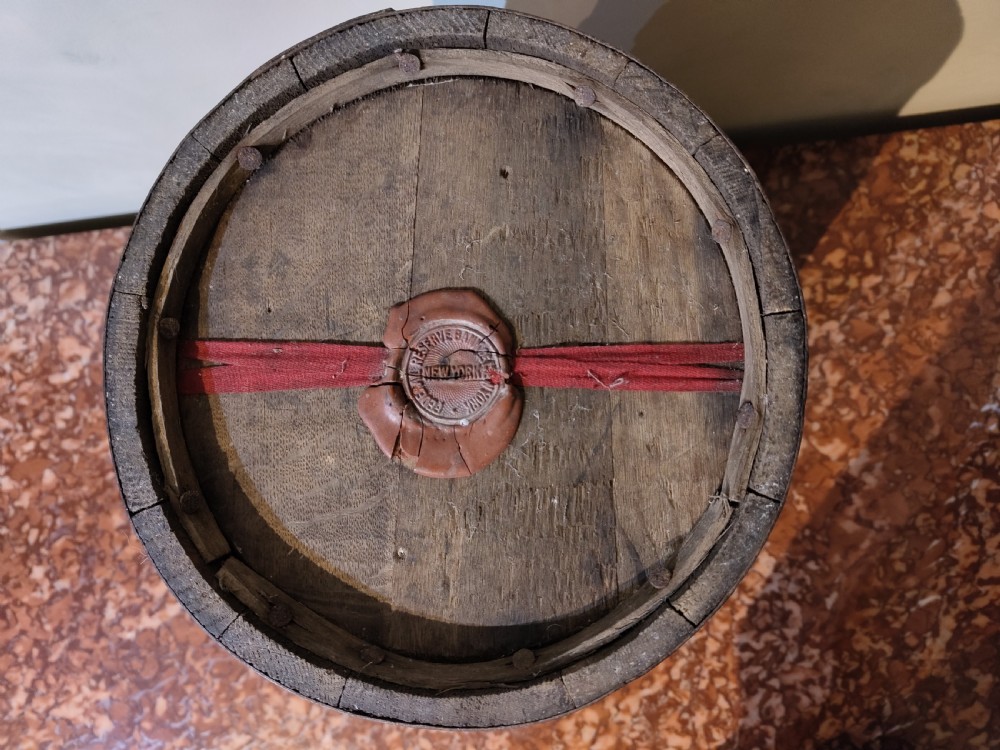 Antique Whiskey Barrel View II