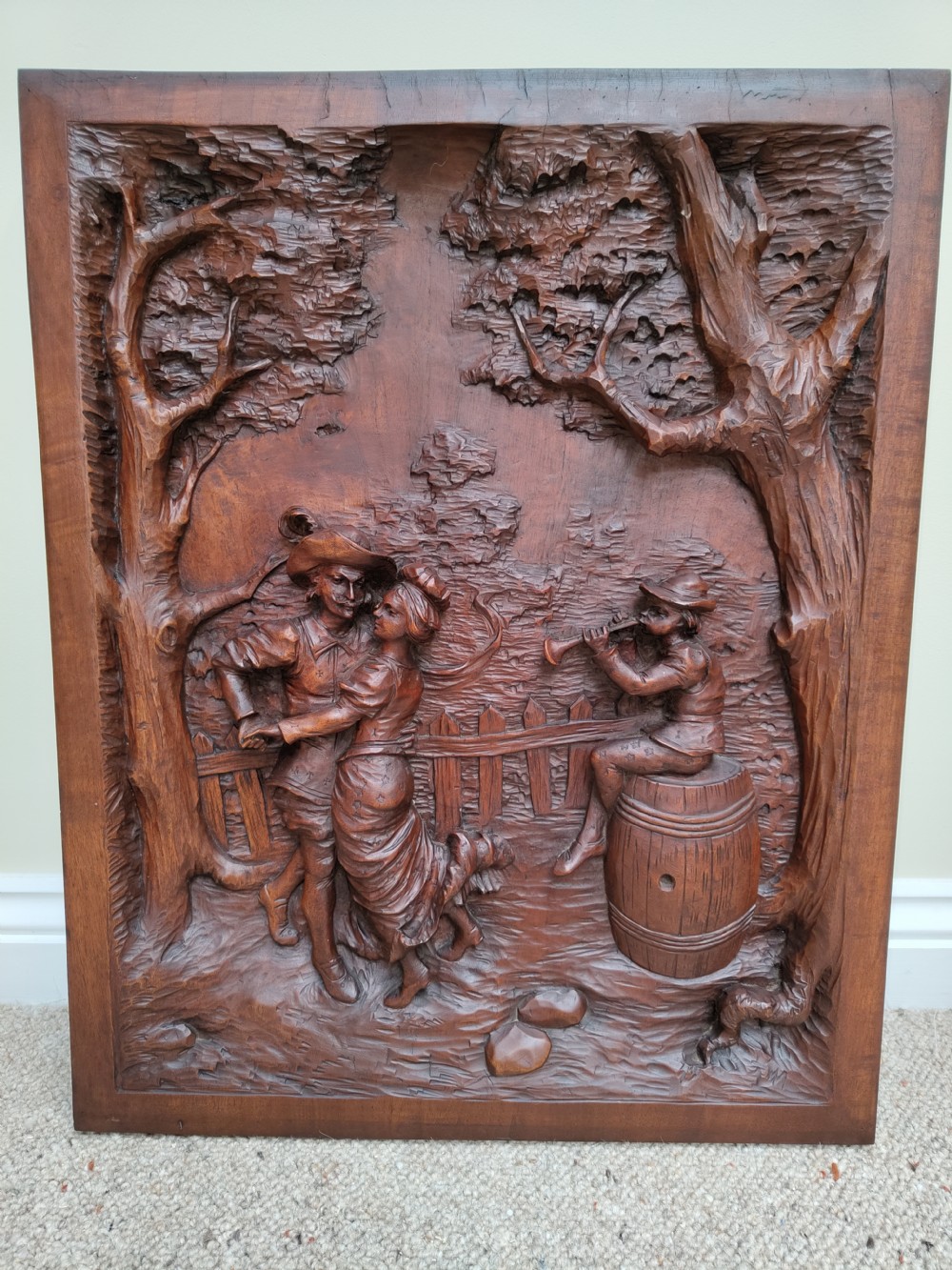 Antique Carved Panel 
