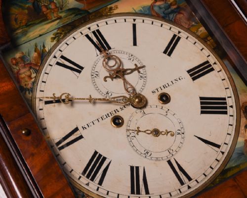 fig 1. Victorian mahogany 8 day longcase clock by Ketterer & Co of Stirling
