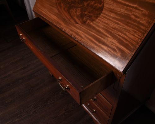 fig 1. Edwardian mahogany writing bureau