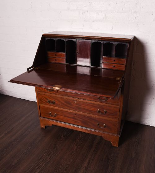 fig 2. Edwardian mahogany writing bureau