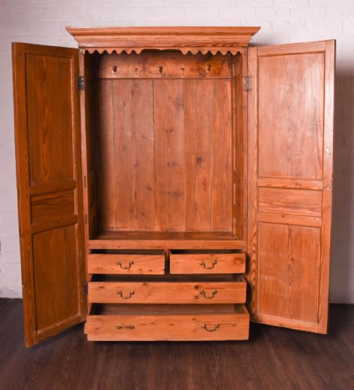 fig 2. Scottish Pitch pine Georgian hall cupboard
