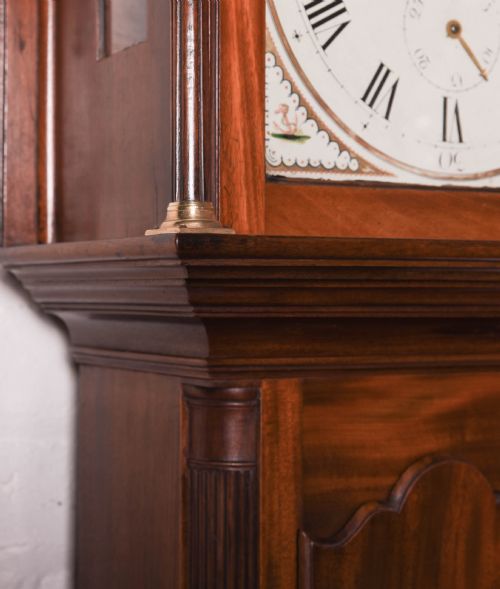 fig 2. Scottish Mahogany 8 Day Longcase Grandfather Clock