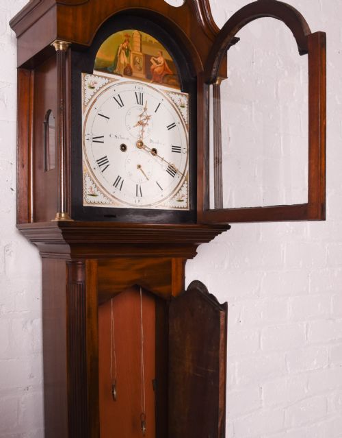 fig 3. Scottish Mahogany 8 Day Longcase Grandfather Clock
