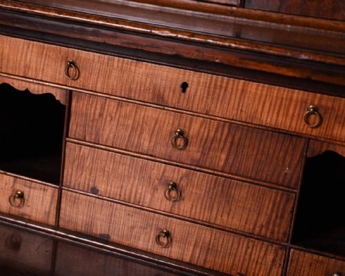 fig 2. Georgian mahogany Secretaire bookcase