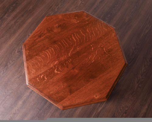fig 2. Edwardian oak hexagonal occasional window table
